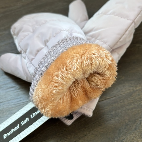 Keep It Trendy Puffer Mittens, faux fur lined,knit cuff,winter,warm-snow,soft - Picture 4 of 6